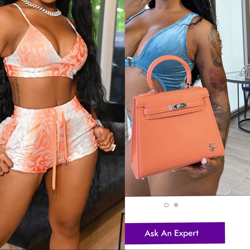 Super cute two piece and bag from Shane Justin.